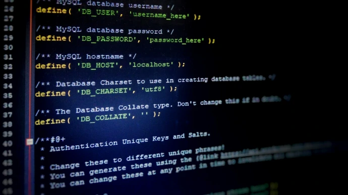 a computer screen with a bunch of code on it